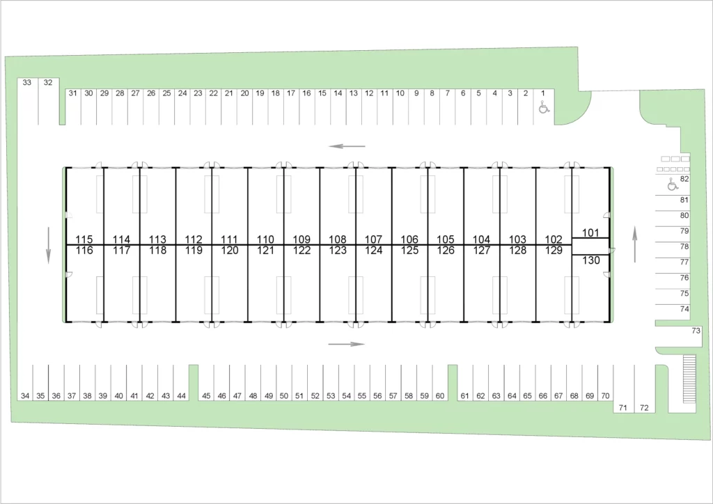 Lageplan vom GreenPlaces Mannheim