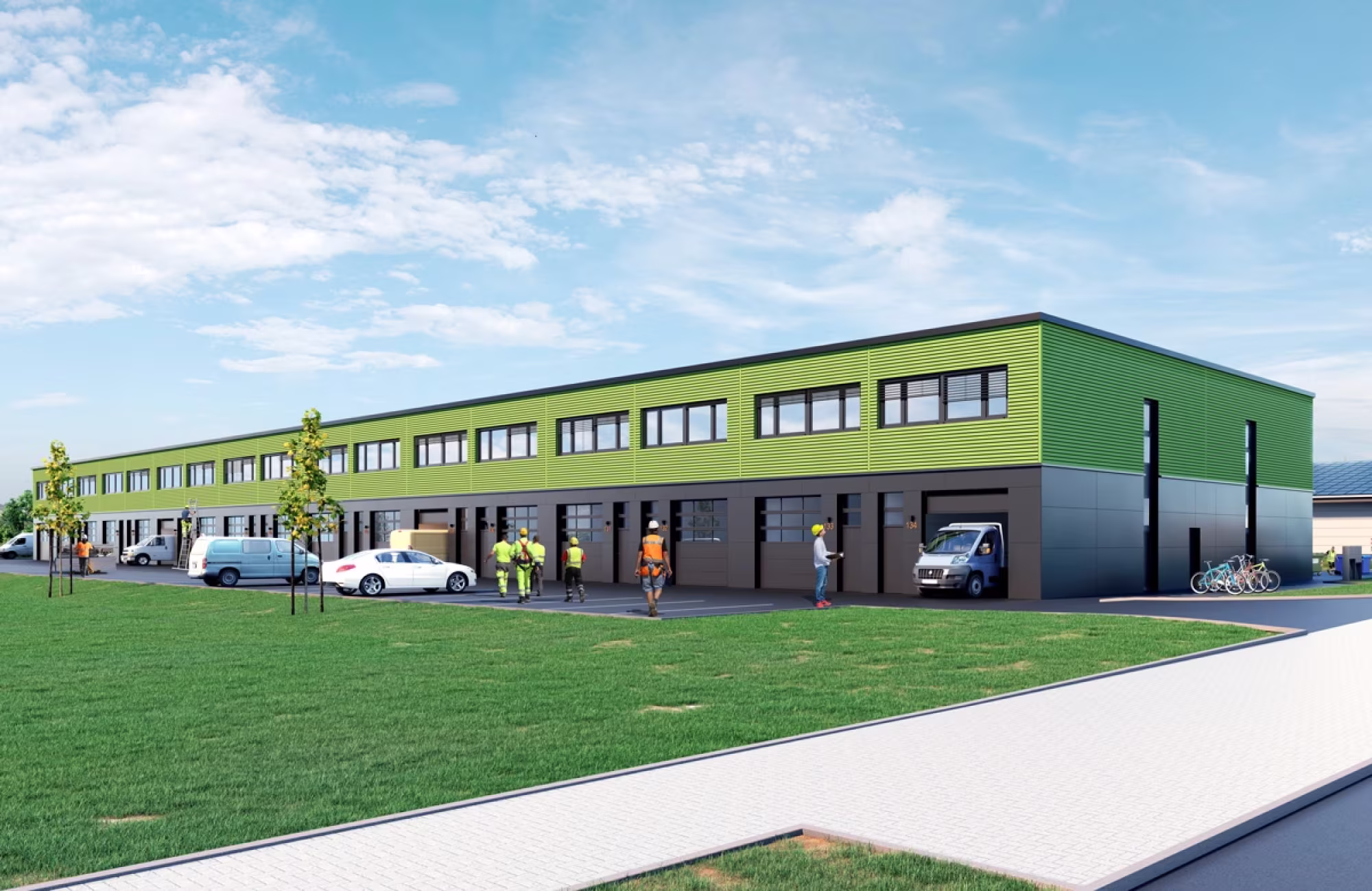 Bisingen Rendering des zukünftigen GreenPlaces Standorts